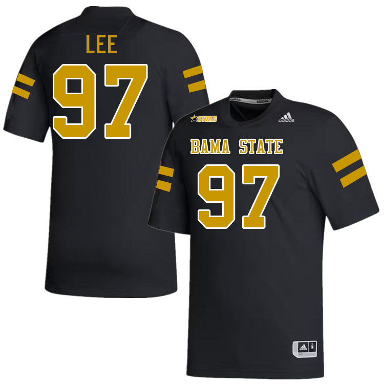 Alabama State Hornets #97 Christian Lee College Football Jerseys Stitched Sale-Black